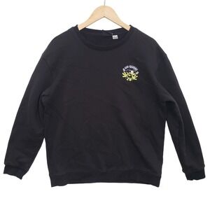 Disney Mickey Mouse Graphic Sweatshirt‎ Black H&M Size L Unisex Streetwear Retro